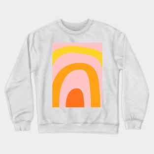 Boho abstract sunshine rainbow pattern Crewneck Sweatshirt